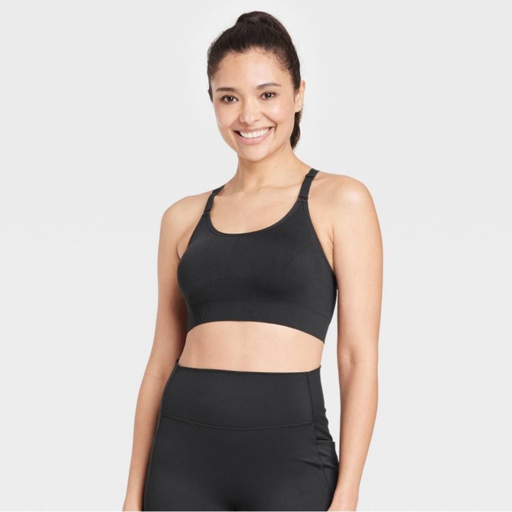 Women's All In Motion Seamless Medium Support Cami Racerback Sports Bra S
